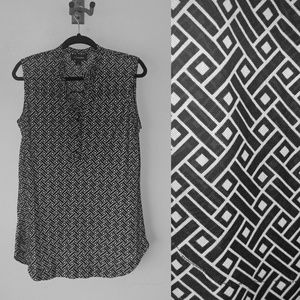 🙈🌚Sheer patterned stretchy tank